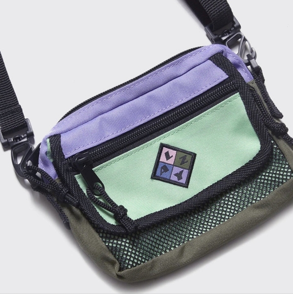Lazy Oaf Handbags - 💜💚 Lazy Oaf Zip Flap Crossbody Bag 💚💜